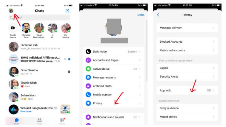 How to Put Face ID and Touch ID on Facebook Messenger | NewTechTown