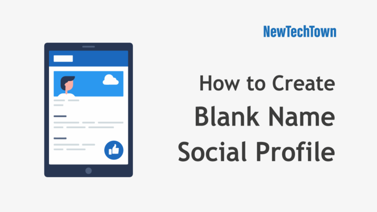 creating blank name social profile