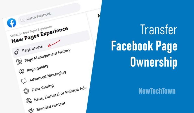 transferring facebook page ownership