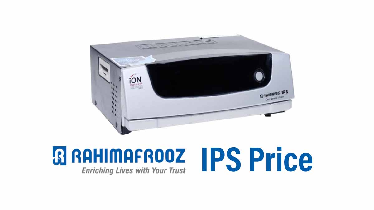Rahimafrooz IPS Price List Bangladesh 2023 NewTechTown