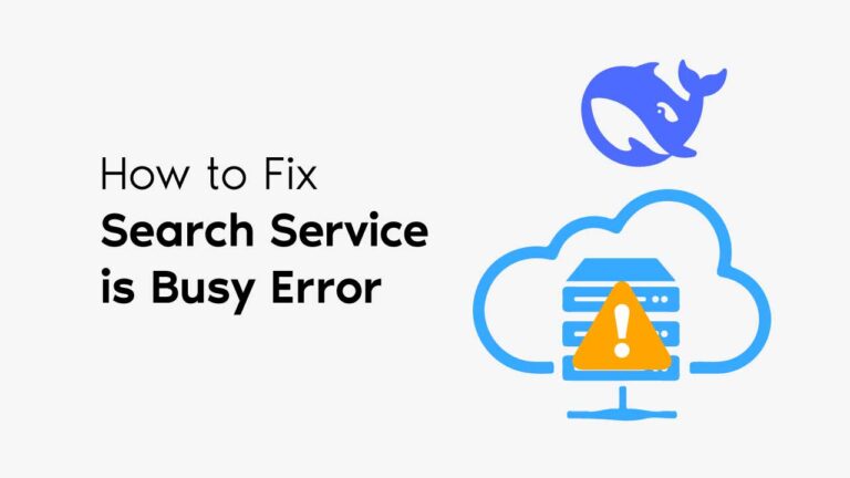 Fix DeepSeek Search Service is busy error